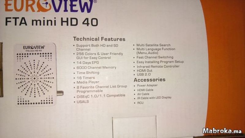 Récepteur EuroView avec abonnement