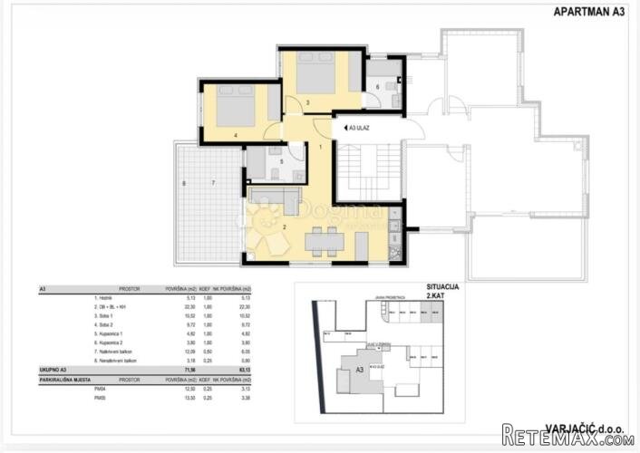 APARTMAN S3 II KAT PLAŽA BABE PRILIKA BEZ 3% POREZA - 3