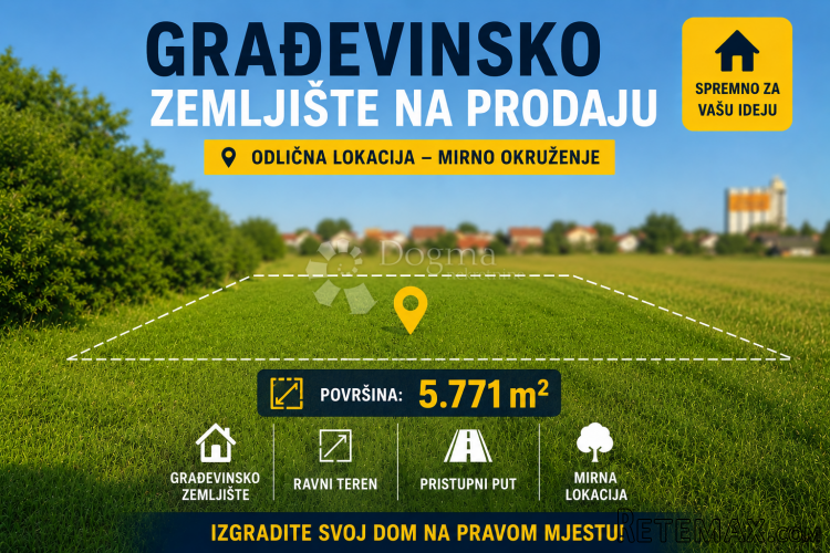 Ekskluzivno u Dogmi! Građevinsko zemljište 5.771 m²