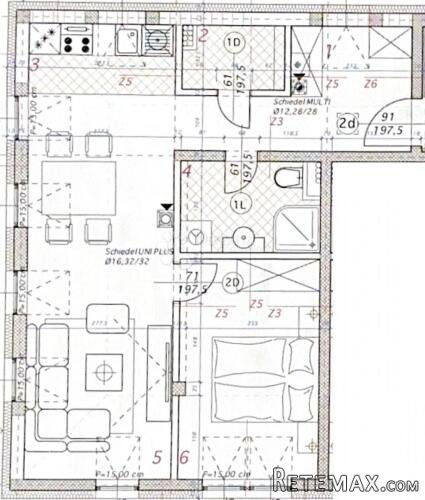 Dvosobni stan u novogradnji S 3.1. - Križevci - 2