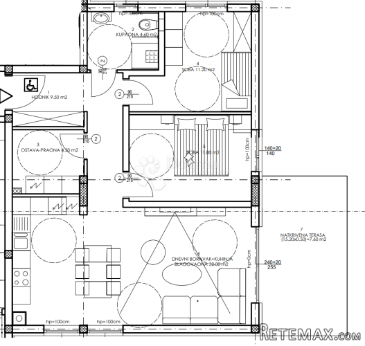 Novogradnja Veli Vrh - 2. kat, 81 m2 (A23) - 2