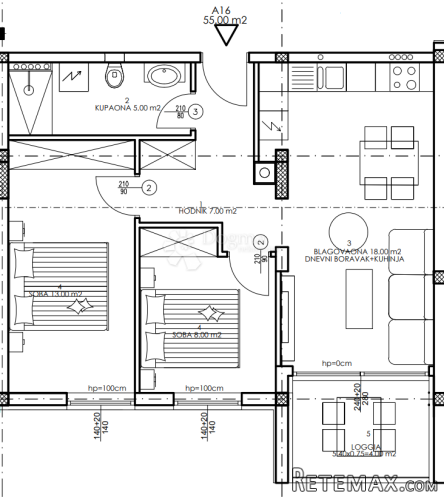 Novogradnja Veli Vrh - 2. kat, 55 m2 (A19) - 3