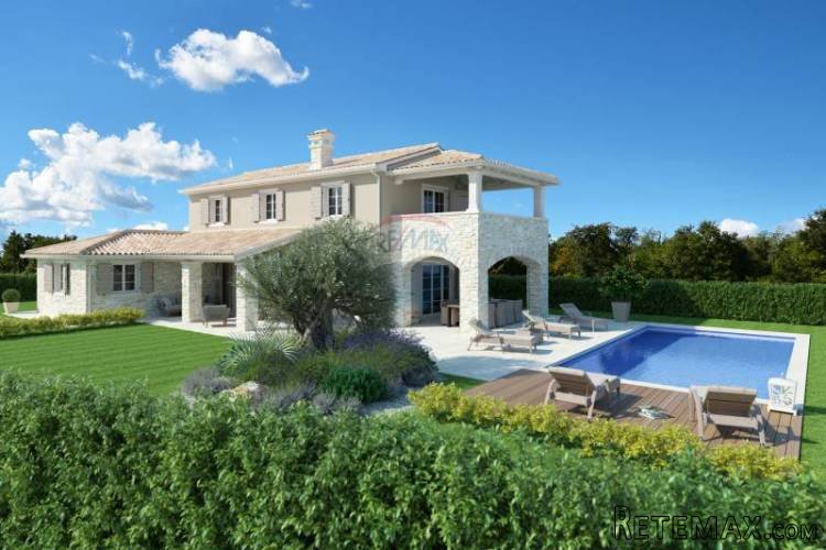 ISTRA, VIŠNJAN TRADICIONALNA KAMENA VILLA U IZGRADNJI