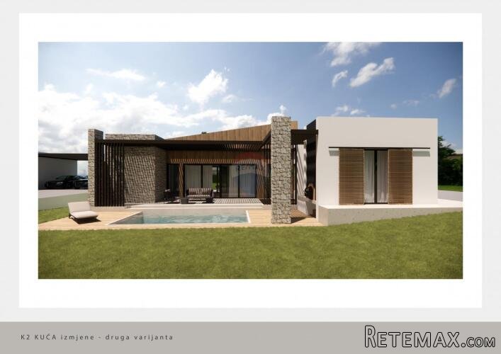 Vižinada okolica, građevinsko zemljište 735 m2 s projektom