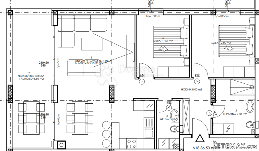 Novogradnja Veli Vrh - 2. kat, 86 m2 (A18) - 2