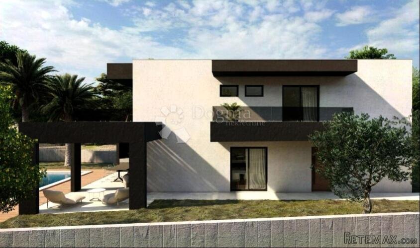 Građevinsko zemljište s projektom, drugi red od mora, Vinišć - 3