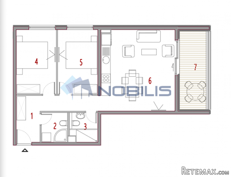 TOP PONUDA! Split, Trogir, Seget, dvosoban stan, 74.79 m2..