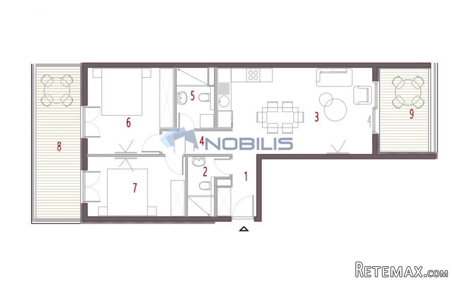 TOP PONUDA! Split, Trogir, Seget, dvosoban stan, 81.73m2..