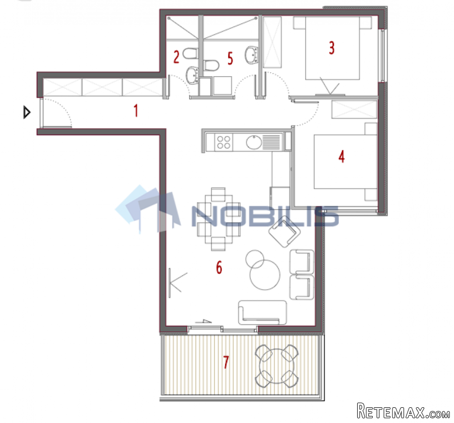 TOP PONUDA! Split, Trogir, Seget, dvosoban stan, 75.23m2..