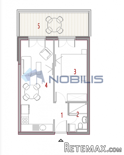 TOP PONUDA! Split, Trogir, Seget, moderan stan, 46.17 m2..