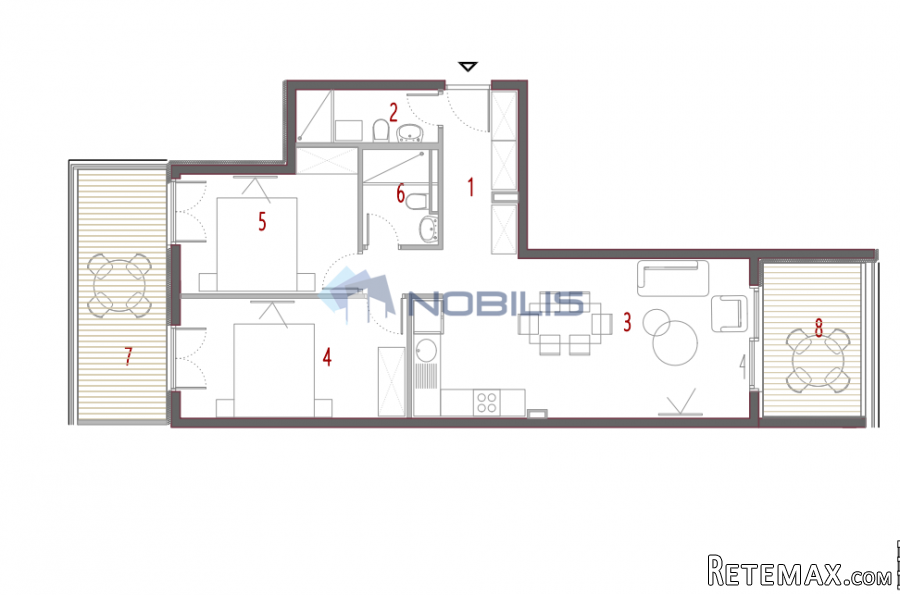 TOP PONUDA! Split, Trogir, Seget, dvosoban stan, 79.07m2..