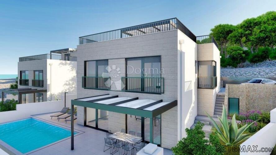 LUKSUZNA VILA U IZGRADNJI ,60 m OD MORA, NOVIGRAD-ZADAR!! !!