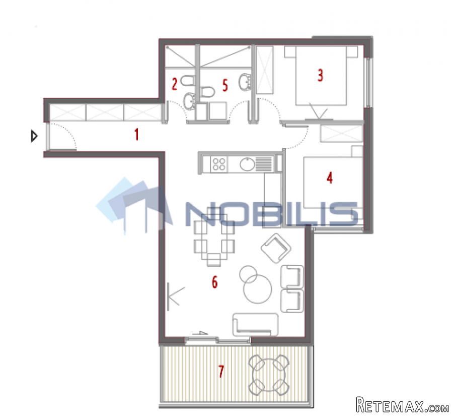 TOP PONUDA! Split, Trogir, Seget, dvosoban stan, 75.23m2..
