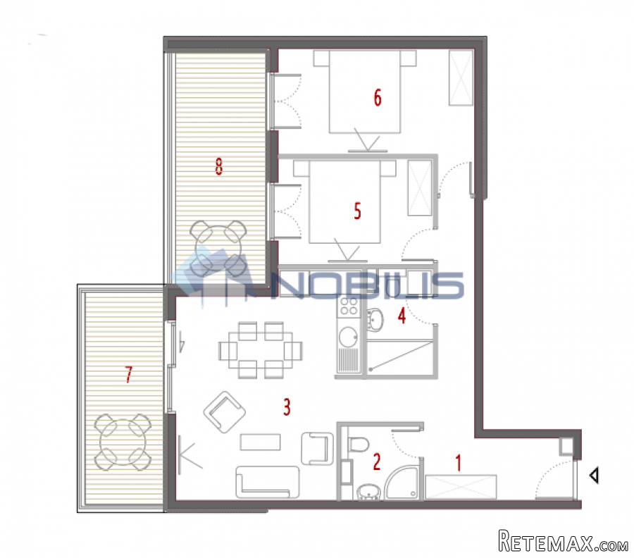TOP PONUDA! Split, Trogir, Seget, dvosoban stan, 88.15m2..