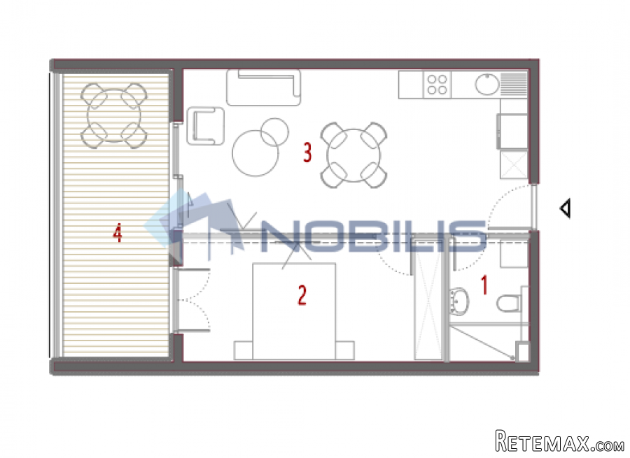 TOP PONUDA! Split, Trogir, Seget, stan, 57.75m2, lođa..