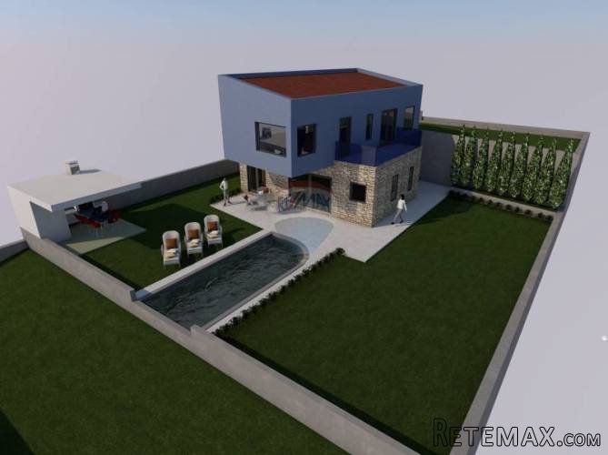 Istra, Višnjan, okolica građevinsko zemljište sa projektom - 4