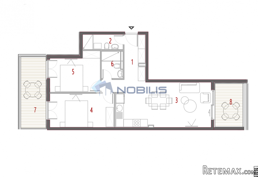 TOP PONUDA! Split, Trogir, Seget, dvosoban stan, 79.07m2..