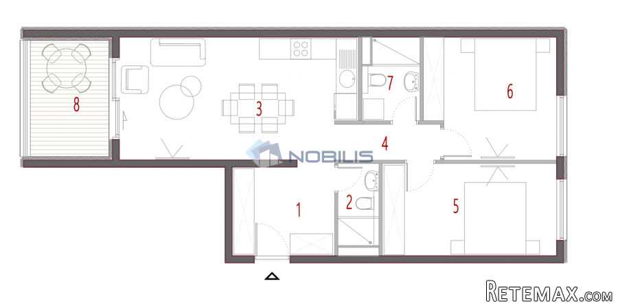 TOP PONUDA! Split, Trogir, Seget, dvosoban moderan stan..