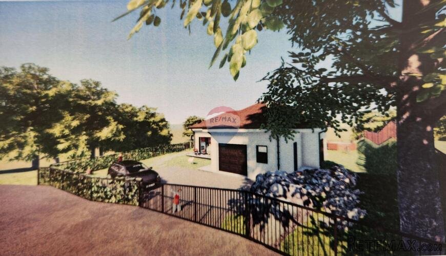 Rijeka, Klana - građevinski teren sa projektom i dozvolom - 2