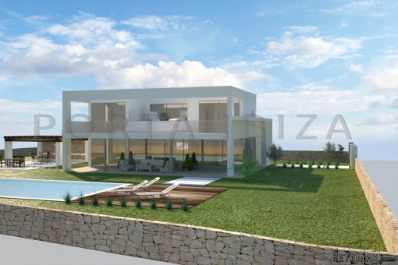 Plot in Cala Tarida with construction.. - 2
