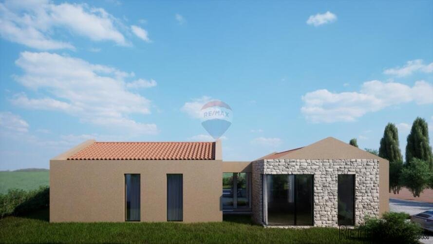 Istra,Kaštel-Projekt s građevinskom dozvolom i pogledom na m - 3