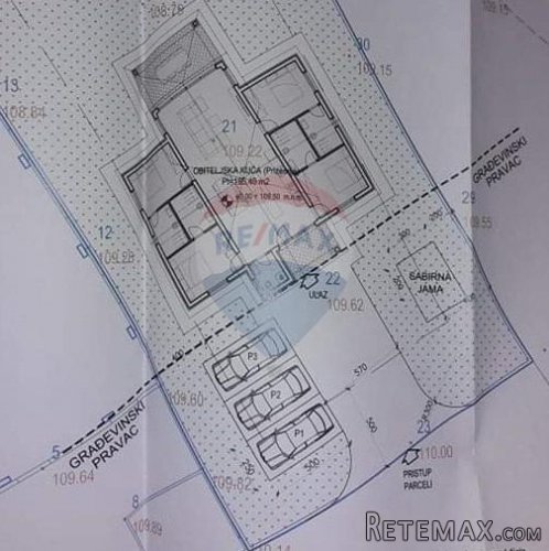 ISTRA,KRŠAN građevinski teren sa projektom vile - 2