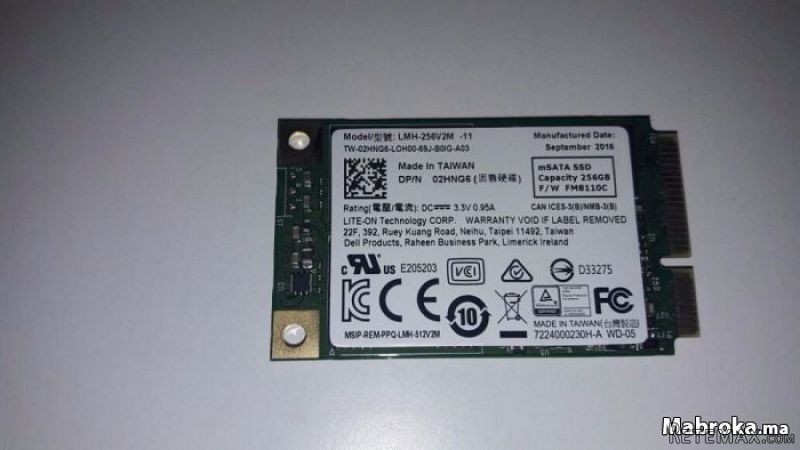Disque dur SSD (MSATA) 256 GO