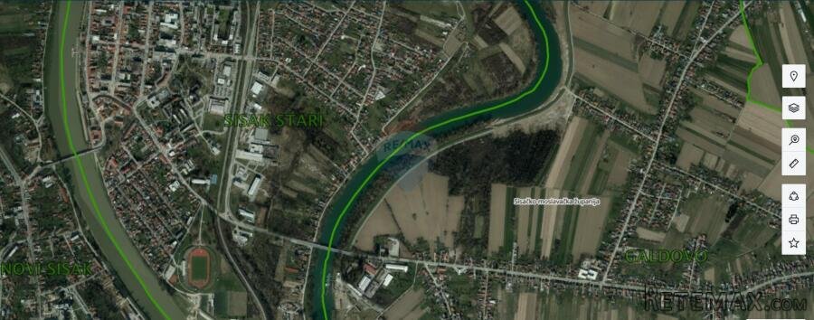 Sisak, Galdovo, građevinsko zemjište, 3500 BRP s idejnim pro - 2