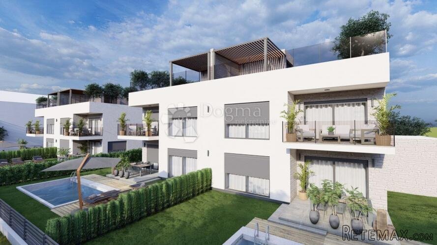 Srima, Vodice - moderan duplex sa bazenom i krovnom terasom - 3