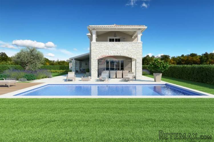 ISTRA, VIŠNJAN TRADICIONALNA KAMENA VILLA U IZGRADNJI - 3