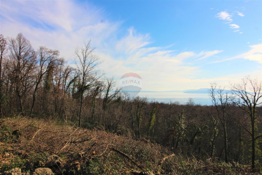Matulji- građevinsko zemljište 750 m2, pogled na more - 3