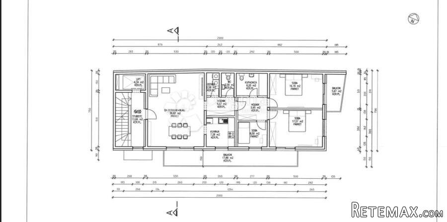 Novogradnja na Trešnjevci | 138.09 m² | 2 GPM + spremište - 2