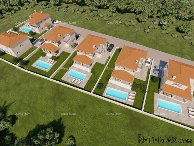 LIŽNJAN! PRODAJA KUĆA U IZGRADNJI S BAZENOM.