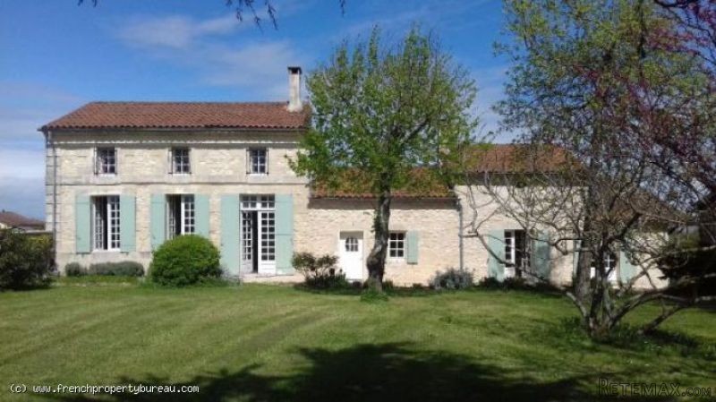 Restored stone house overlooking the..