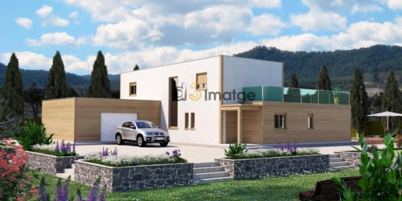Modern new build with pool and land..