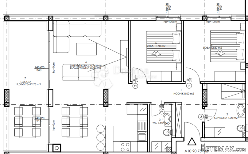 Novogradnja Veli Vrh - 1. kat, 90 m2 (A10) - 2