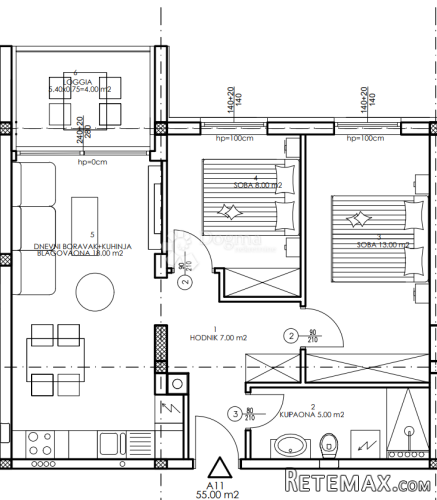 Novogradnja Veli Vrh - 1. kat, 55 m2 (A11) - 3