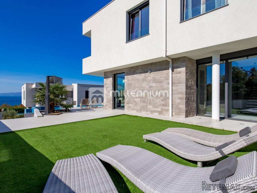 Kostrena, moderna vila s bazenom, 250m od plaže - 4