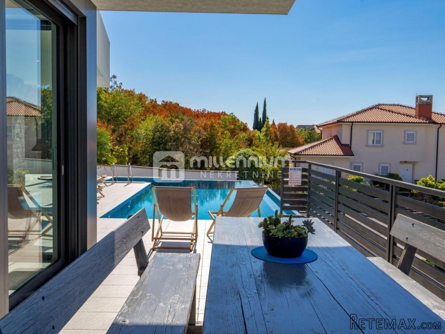 Kostrena, moderna vila s bazenom, 250m od plaže - 5