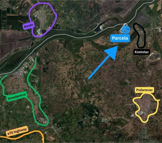 Zemljište na prodaju/zakup - Plac na Dunavu idealan za vikendice