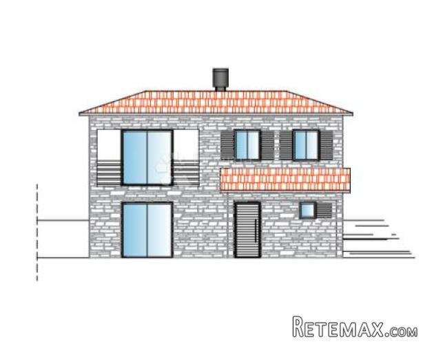 ZEMLJIŠTE SA KAMENOM KUĆOM, PREDIVNIM POGLEDOM I PROJEKTOM Z