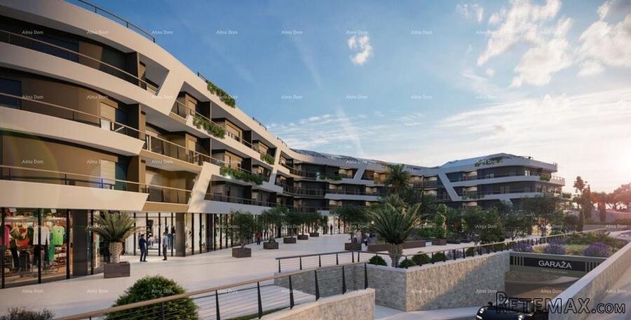 Poreč - prodaja stana u poslovno-stambenom, modernom..