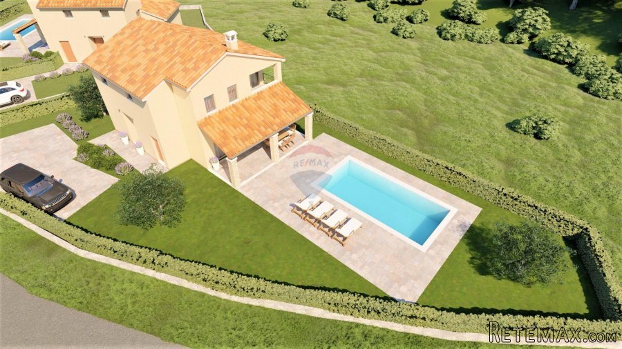 Istra,Buzet-okolica,Samostojeća kuća s bazenom