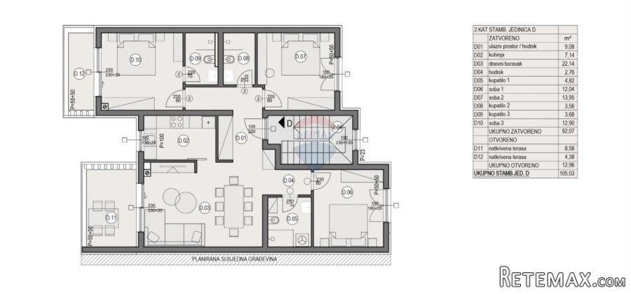 Istra, Pula - trosoban penthouse, novogradnja - 2