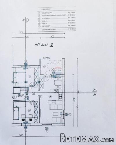 Rijeka, Kastav - novogradnja: 2s+db, garaža i okućnica - 2