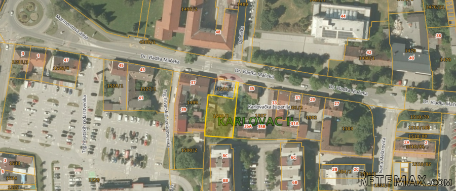Karlovac, Dubovac - građevinsko zemljište 735 m2