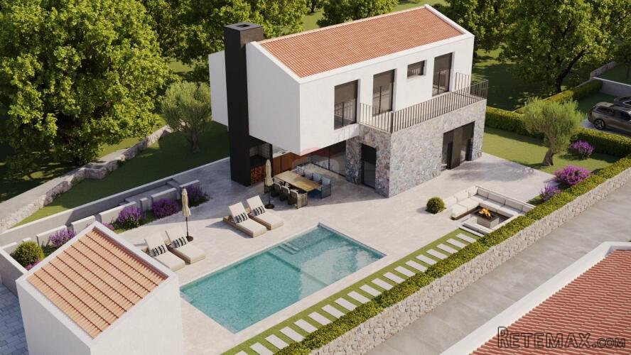 OTOK KRK, MALINSKA moderna villa sa okućnicom i bazenom - 2