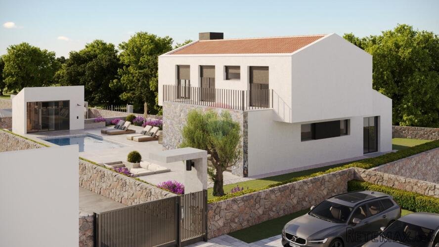 OTOK KRK, MALINSKA moderna villa sa okućnicom i bazenom - 3