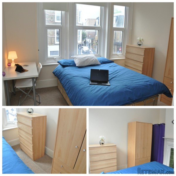Single with double bed near Acton Town..