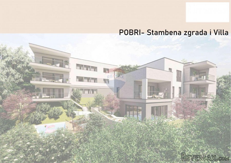 OPATIJA, POBRI- zemljište s idejnim projektom za stambenu zg